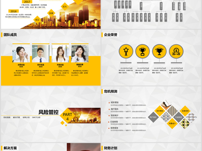 大氣商業策劃書創業計劃項目投資PPT模板